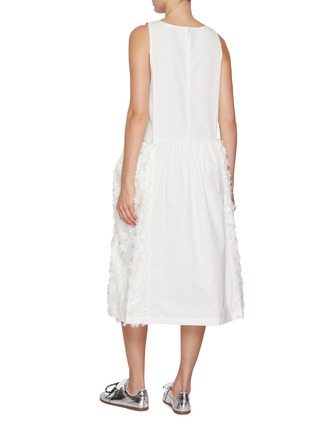 Back View - Click To Enlarge - EPINGLER - 3D Flower Midi Dress