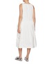 Back View - Click To Enlarge - EPINGLER - 3D Flower Midi Dress