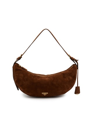 Main View - Click To Enlarge - PRADA - Small Swing Suede Shoulder Bag
