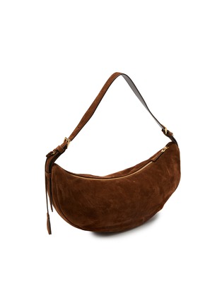 Figure View - Click To Enlarge - PRADA - Small Swing Suede Shoulder Bag