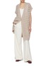 Figure View - Click To Enlarge - HERNO - Oversized Open Knit Vest