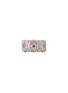 Detail View - Click To Enlarge - BUCCELLATI - Blossoms Fancy Diamond Silver Vermeil Eternelle Ring — EU 50