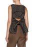 Back View - Click To Enlarge - EPINGLER - Tie Vest Cotton Blouse