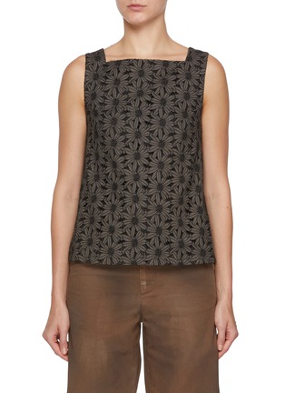 Main View - Click To Enlarge - EPINGLER - Tie Vest Cotton Blouse