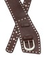 Detail View - Click To Enlarge - EPINGLER - Silver-tone Studs Leather Belt