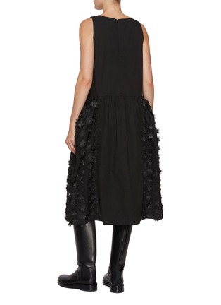 Back View - Click To Enlarge - EPINGLER - 3D Flower Midi Dress