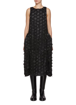 Main View - Click To Enlarge - EPINGLER - 3D Flower Midi Dress