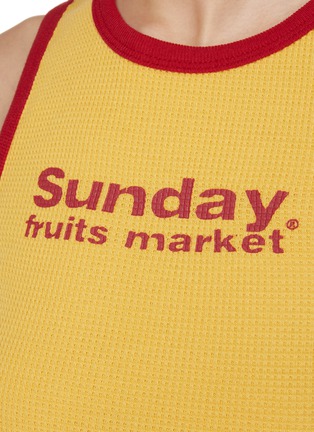  - SUNDAYFRUITMARKET - Contrast Trim Cotton Vest
