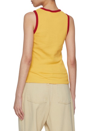 Back View - Click To Enlarge - SUNDAYFRUITMARKET - Contrast Trim Cotton Vest