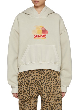 Main View - Click To Enlarge - SUNDAYFRUITMARKET - Cherry Embroidered Hoodie