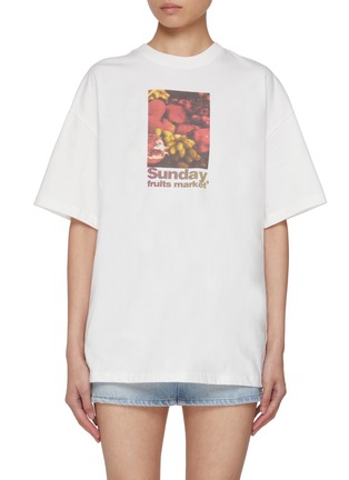 Main View - Click To Enlarge - SUNDAYFRUITMARKET - Fruits Cotton T-Shirt