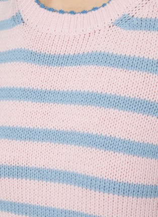  - SUNDAYFRUITMARKET - Striped Cropped Cotton Vest