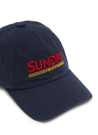 Detail View - Click To Enlarge - SUNDAYFRUITMARKET - Sunday Washed Cotton Baseball Cap