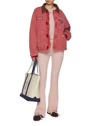 Figure View - Click To Enlarge - SUNDAYFRUITMARKET - Stripe Long Sleeve T-Shirt