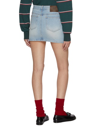 Back View - Click To Enlarge - SUNDAYFRUITMARKET - Light Wash Denim Skirt