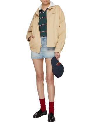 Figure View - Click To Enlarge - SUNDAYFRUITMARKET - Light Wash Denim Skirt