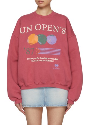 Main View - Click To Enlarge - SUNDAYFRUITMARKET - Sun Open Print Sweatshirt