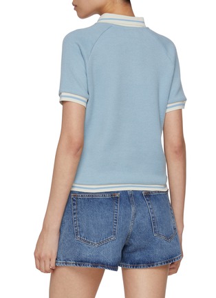 Back View - Click To Enlarge - SUNDAYFRUITMARKET - Cherry Waffle Polo Shirt
