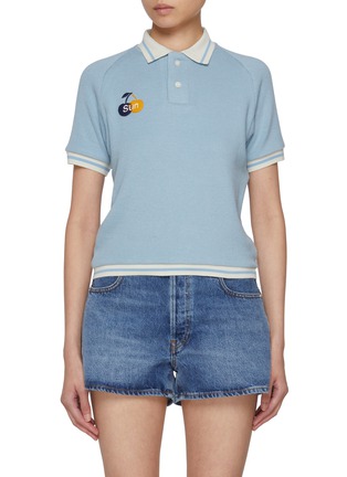 Main View - Click To Enlarge - SUNDAYFRUITMARKET - Cherry Waffle Polo Shirt