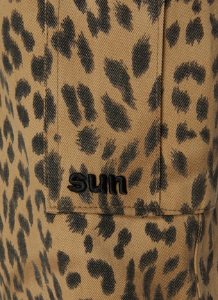  - SUNDAYFRUITMARKET - Leopard Print Cotton Cargo Pants