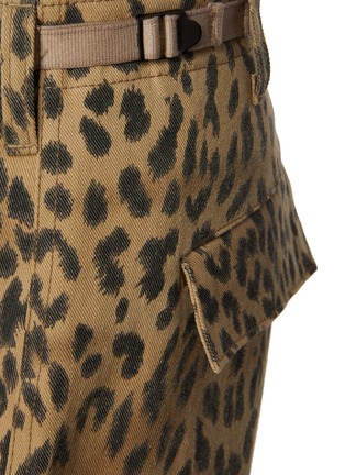  - SUNDAYFRUITMARKET - Leopard Print Cotton Cargo Pants