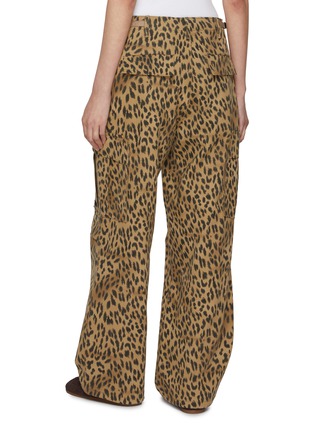 Back View - Click To Enlarge - SUNDAYFRUITMARKET - Leopard Print Cotton Cargo Pants