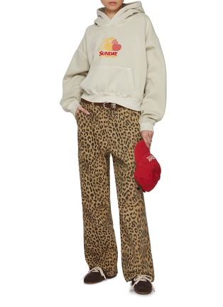 Figure View - Click To Enlarge - SUNDAYFRUITMARKET - Leopard Print Cotton Cargo Pants