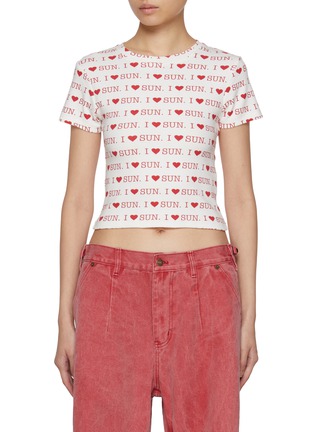 Main View - Click To Enlarge - SUNDAYFRUITMARKET - I Love Sun T-Shirt