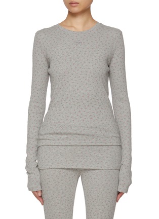 Main View - Click To Enlarge - SUNDAYFRUITMARKET - Flower Long Sleeve Cotton T-Shirt