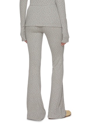 Back View - Click To Enlarge - SUNDAYFRUITMARKET - Flower Layered Flared Cotton Pants