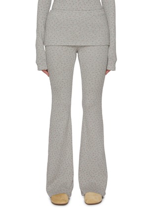 Main View - Click To Enlarge - SUNDAYFRUITMARKET - Flower Layered Flared Cotton Pants