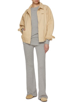 Figure View - Click To Enlarge - SUNDAYFRUITMARKET - Flower Layered Flared Cotton Pants