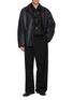 Figure View - Click To Enlarge - LEMAIRE - Grained Leather Workwear Jacket
