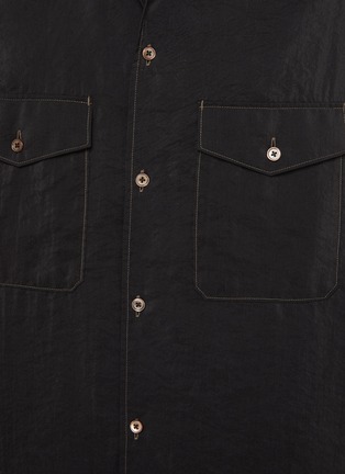  - LEMAIRE - Convertible Collar Silk Blend Shirt