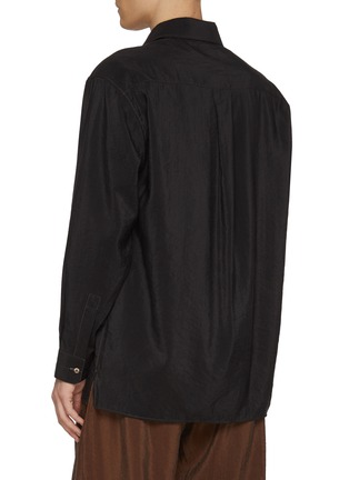 Back View - Click To Enlarge - LEMAIRE - Convertible Collar Silk Blend Shirt