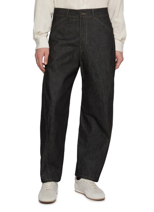 Main View - Click To Enlarge - LEMAIRE - Heavy Slate Twisted Denim Jeans