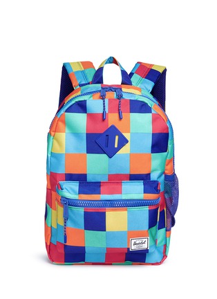 Main View - Click To Enlarge - HERSCHEL SUPPLY CO. - 'Heritage' check print canvas 16L youth backpack