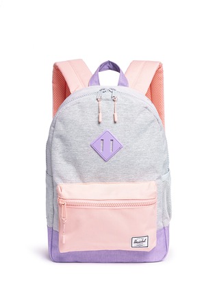 Main View - Click To Enlarge - HERSCHEL SUPPLY CO. - 'Heritage' colourblock canvas 16L youth backpack