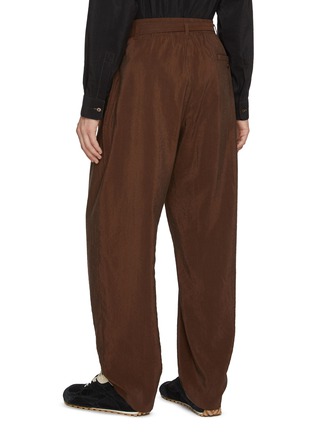 Back View - Click To Enlarge - LEMAIRE - Belted Pleated Silk Blend Pants