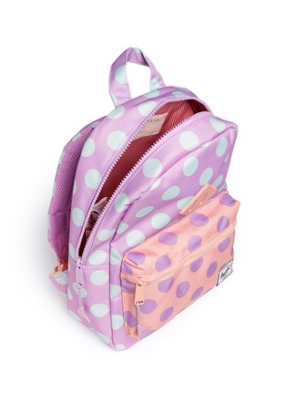 Detail View - Click To Enlarge - HERSCHEL SUPPLY CO. - 'Heritage' polka dot canvas 9L kids backpack