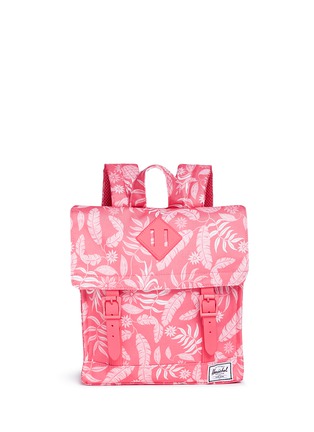 Main View - Click To Enlarge - HERSCHEL SUPPLY CO. - 'Survey' hawaiian print canvas 5.5L kids backpack