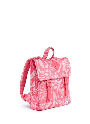 Figure View - Click To Enlarge - HERSCHEL SUPPLY CO. - 'Survey' hawaiian print canvas 5.5L kids backpack