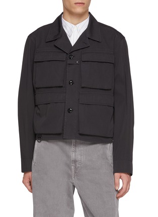 Main View - Click To Enlarge - LEMAIRE - Garment Dyed Short Cotton Twill Utility Jacket