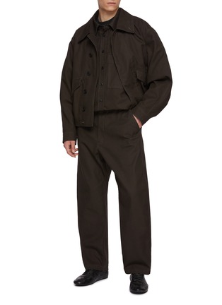 Figure View - Click To Enlarge - LEMAIRE - Tapered Cotton Carrot Pants