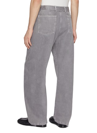 Back View - Click To Enlarge - LEMAIRE - Belted Twisted Light Wash Jeans