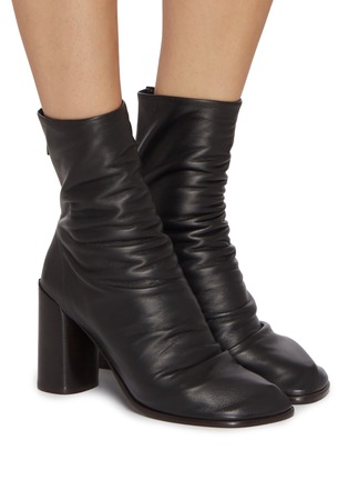 Figure View - Click To Enlarge - LEMAIRE - 80 Glove Leather Ankle Boots