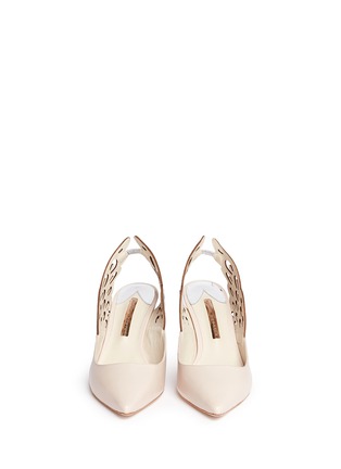 Front View - Click To Enlarge - SOPHIA WEBSTER - 'Angelo' angel wing leather slingback pumps
