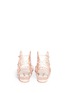 Back View - Click To Enlarge - SOPHIA WEBSTER - 'Birdie' caged ankle leather flat sandals