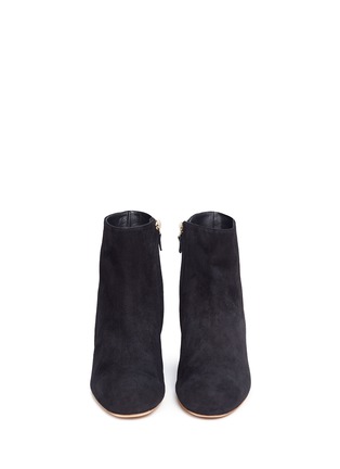 Front View - Click To Enlarge - MANSUR GAVRIEL - SUEDE ANKLE BOOTS