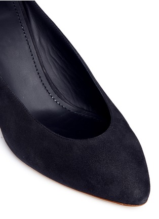 Detail View - Click To Enlarge - MANSUR GAVRIEL - Suede pump slippers